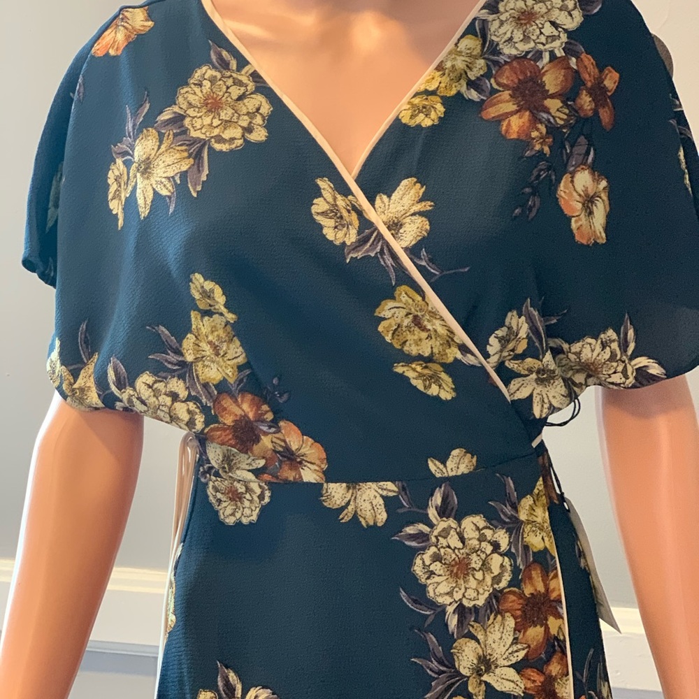 NWT LEITH HIGH LOW WRAP DRESS